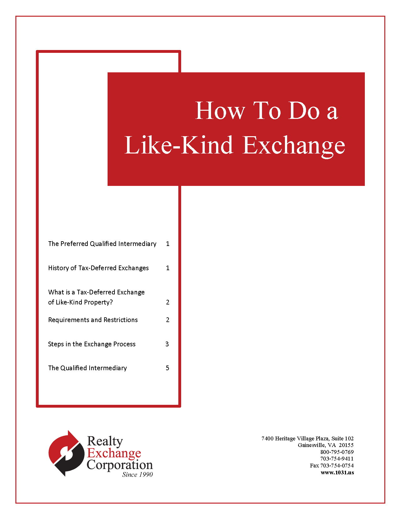 how to do a like kind exchange
